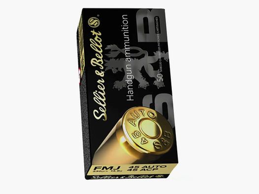 Sellier & Bellot  .45 ACP Vollmantel 14,9g/230grs. 50 Stck.