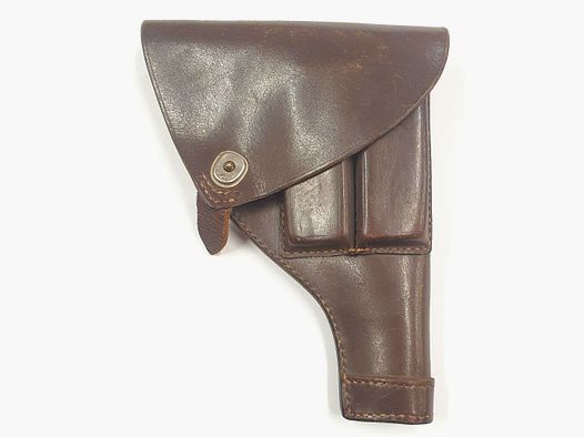 CARR FAST .CO leder Holster CARR FAST .CO Boston für P38, P01 mit Magazin Taschen, braun Leder, rechts