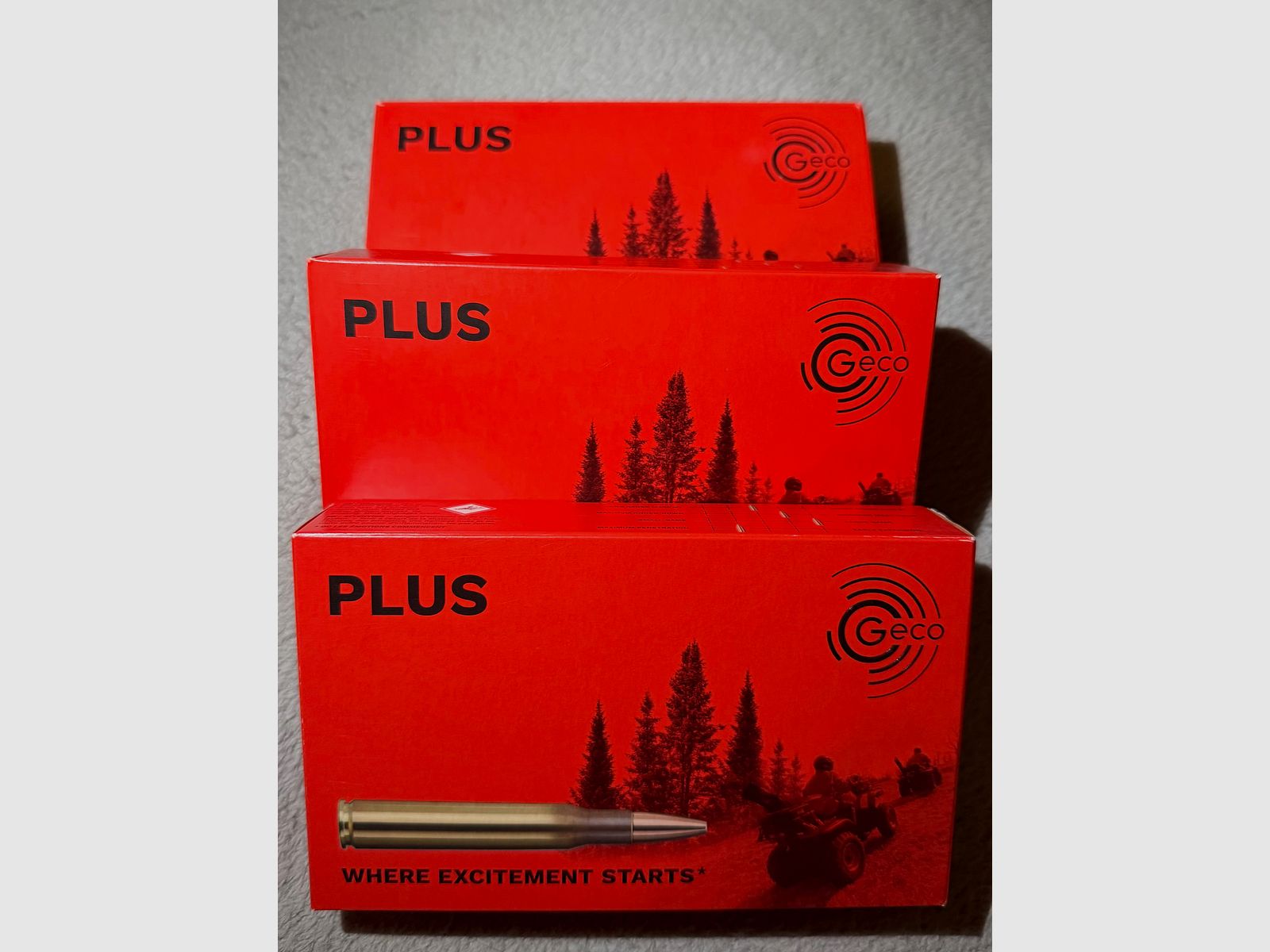 Munition  Geco Plus 8x57 JS 3 Pakete =60 Patronen eine Charge 