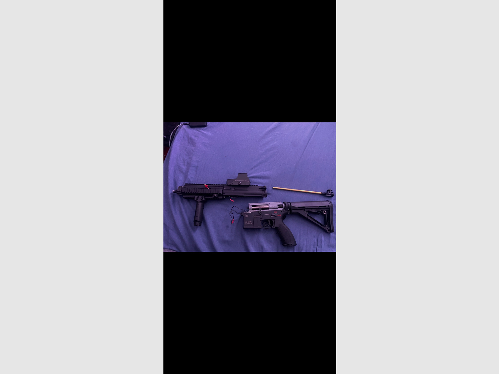 HK416C Airsoft inkl. Schalldämpfer & 2 Magazine