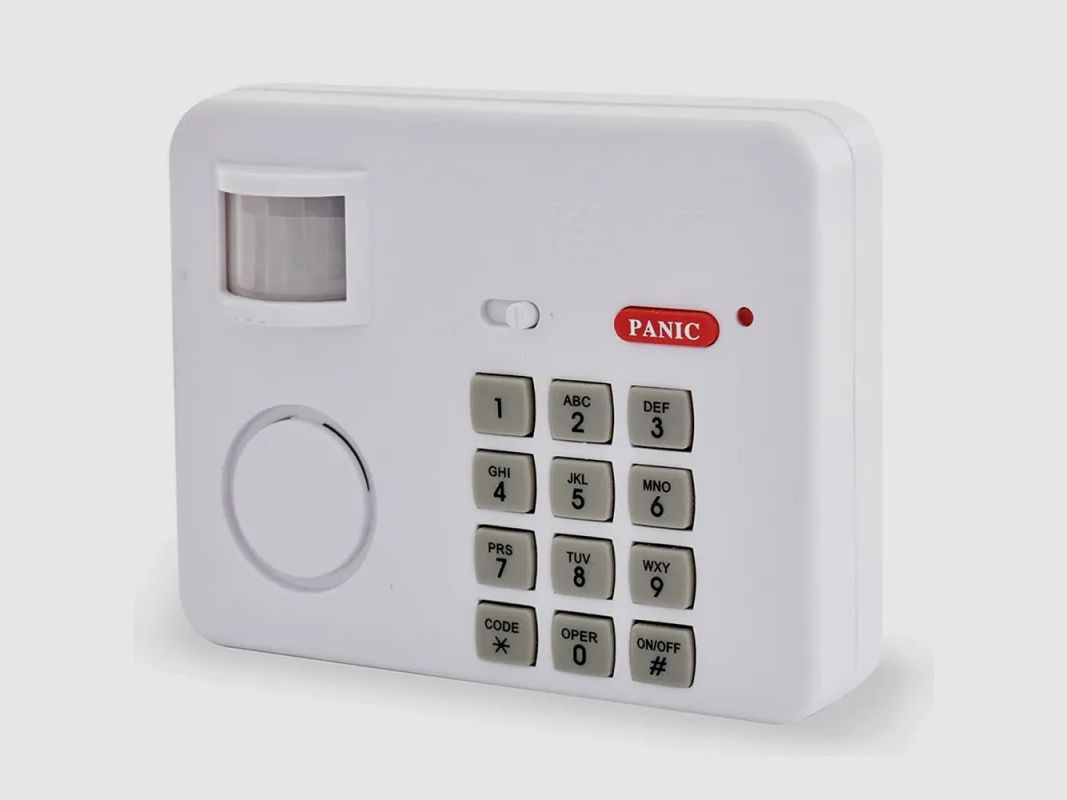 Alarme clavier No panic sirène 90dB 4 modes 13.5x10.5x3.7 cm, image 1 sur 4