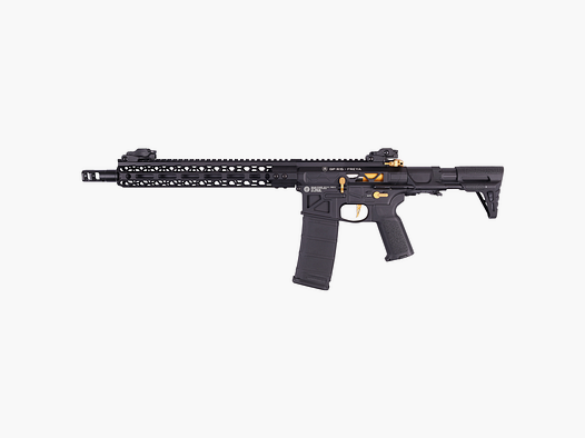GP R15 FREYA HEXAGON Skeleton 12,5" PDW gen.2 M-LOK Czarny/Złoty S-AEG Wolny od 18 lat -F- | Delta Armory