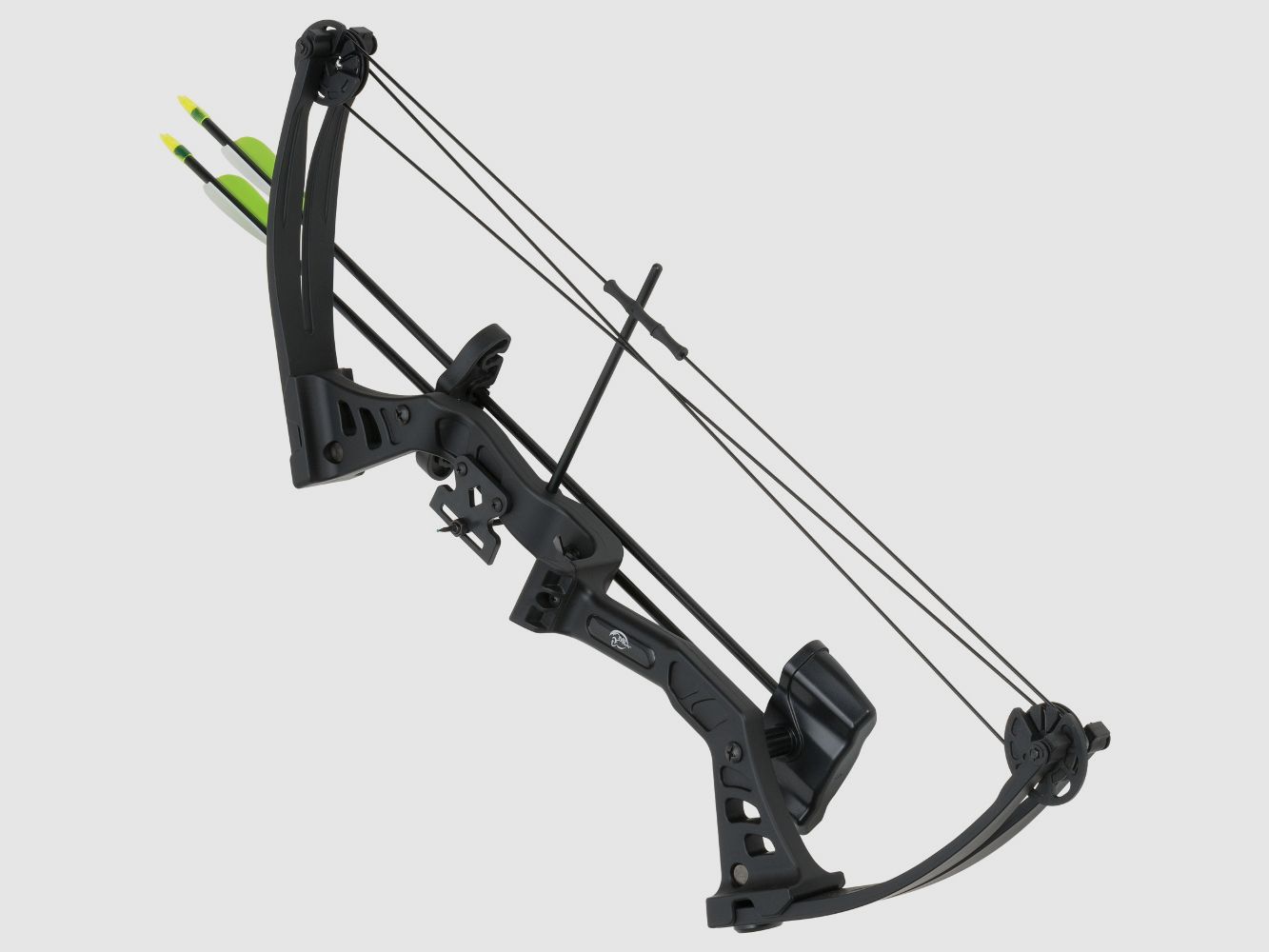 Compoundbogen set 25 lbs Bresa zwart