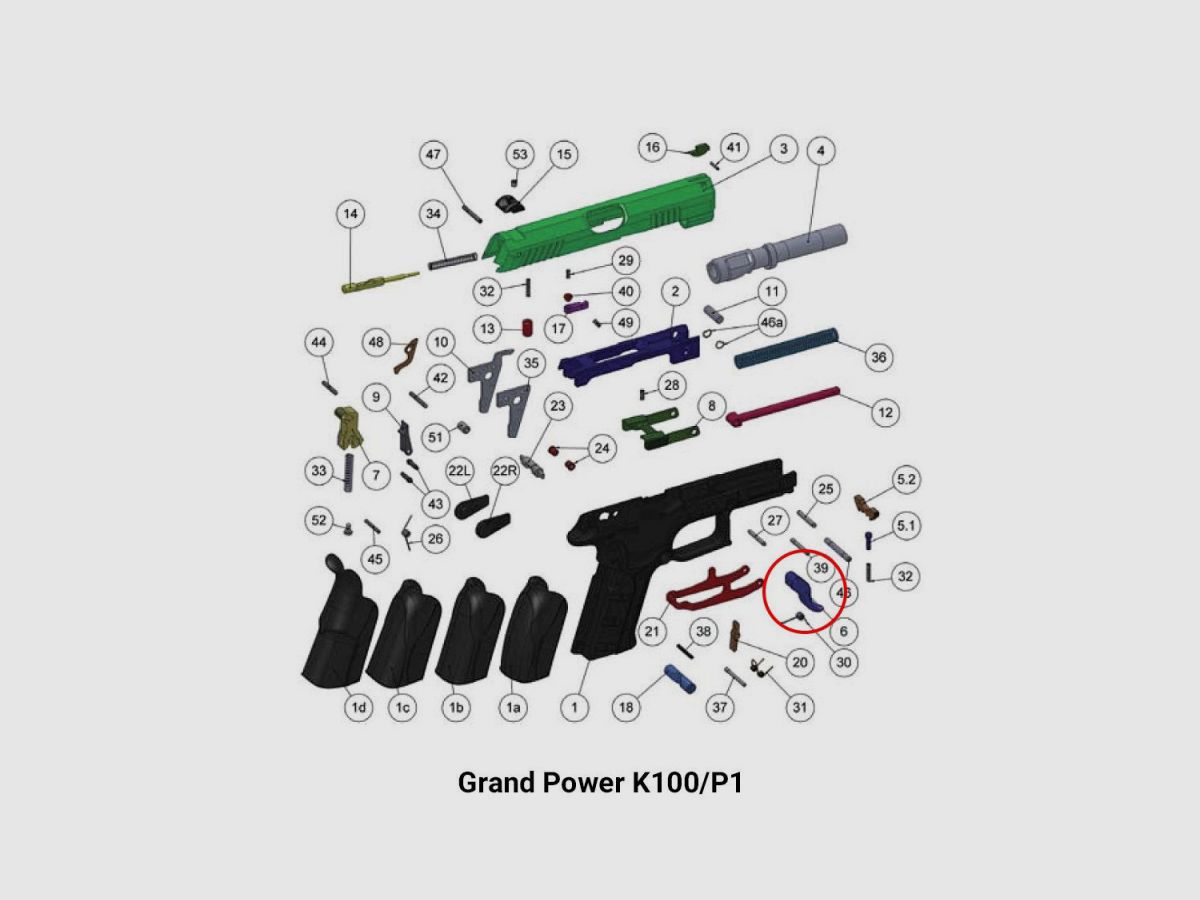 Grand Power Abzug SA für K100, Bild 3 von 3