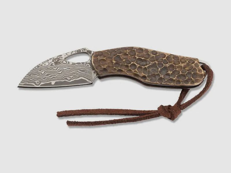 PUMA TEC Mini-Taschenmesser, Damast (Miniatur Messer)