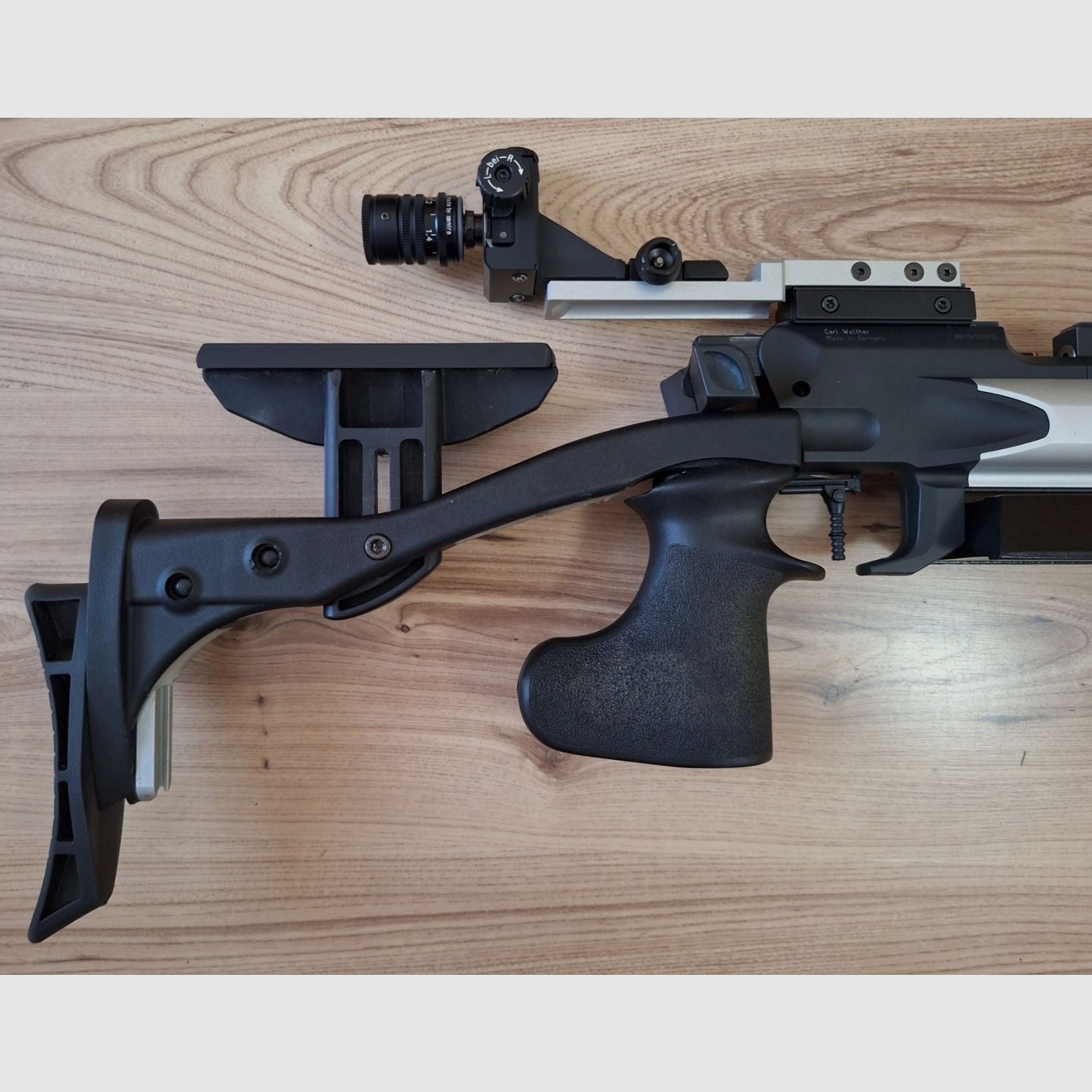 Match luchtgeweer Hämmerli AR 20 "Auflage" - Zilver - met nieuwe patroon - koffer en unieke uitrusting.