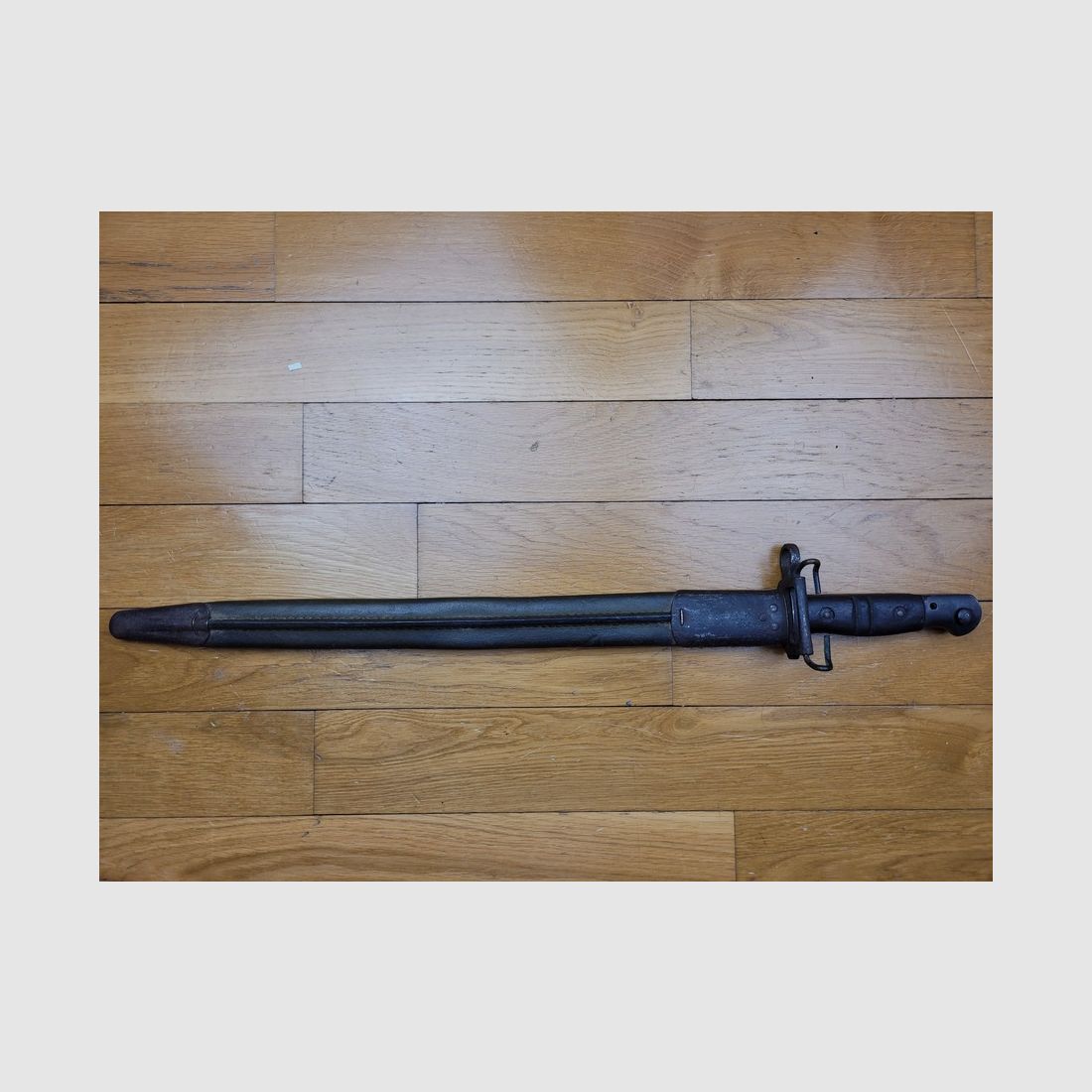 Raro Baionetta US17 – fabbricazione Winchester del 1917 – Buona fondina US di 2° tipo – Testa d'aquila + granata – TBE+, immagine 13 di 13