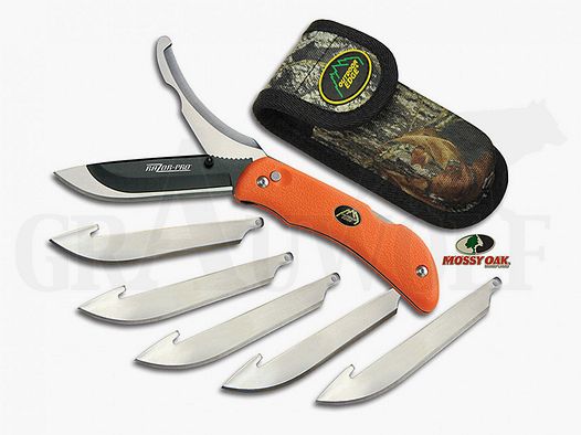 Outdoor Edge Raser naranja pro cuchillo de eviscerar con hojas intercambiables