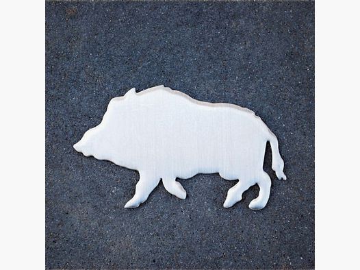 Autosticker RVS wildzwijn