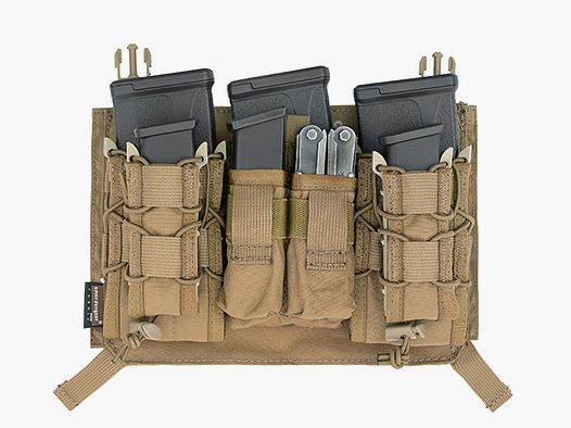 Modular Triple M4/9MM Buckle Clip Panel - Coyote Brown [EM]