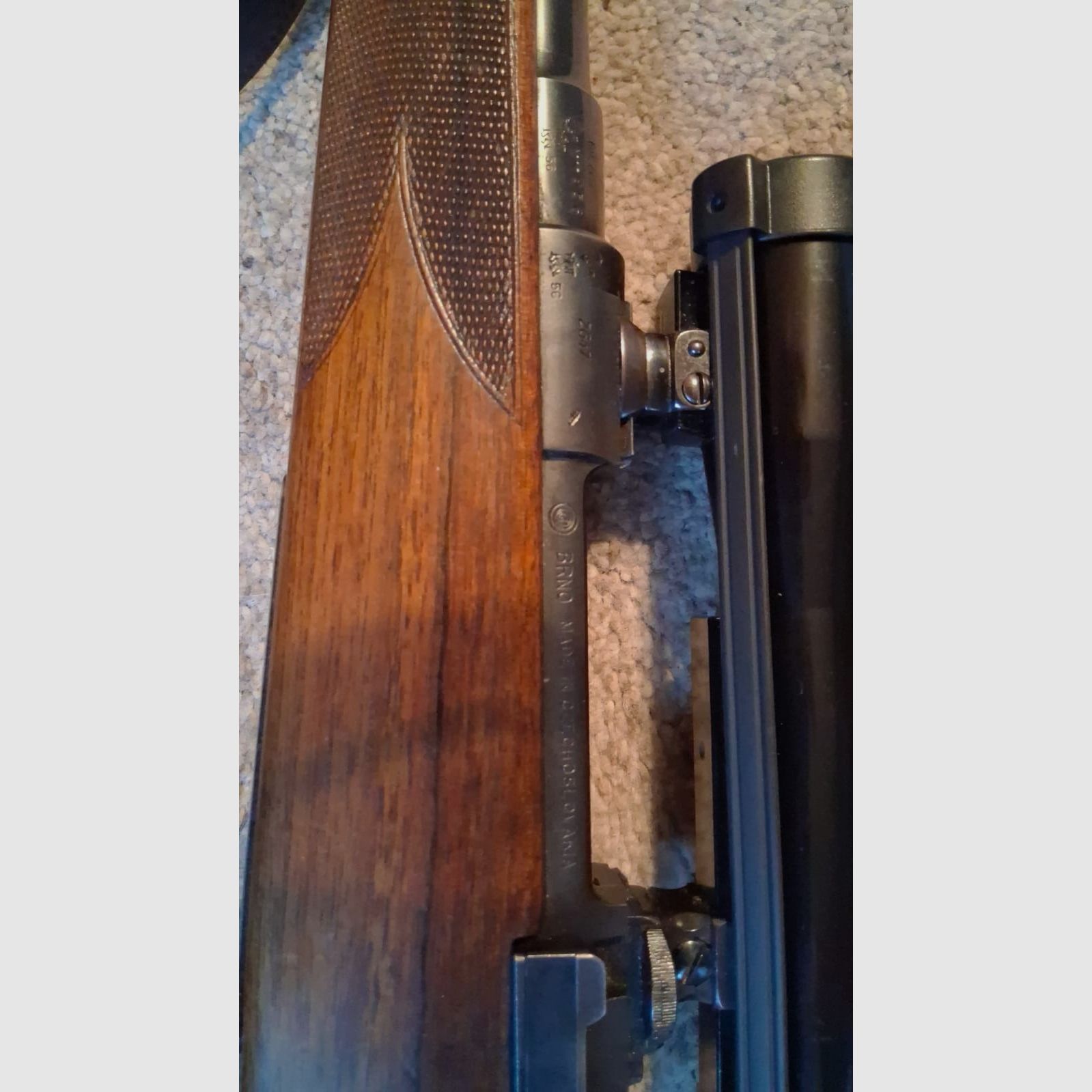 Langwaffe Brünner Repetierbüchse 7x57 mit Zielfernrohr Hubertus 6x40