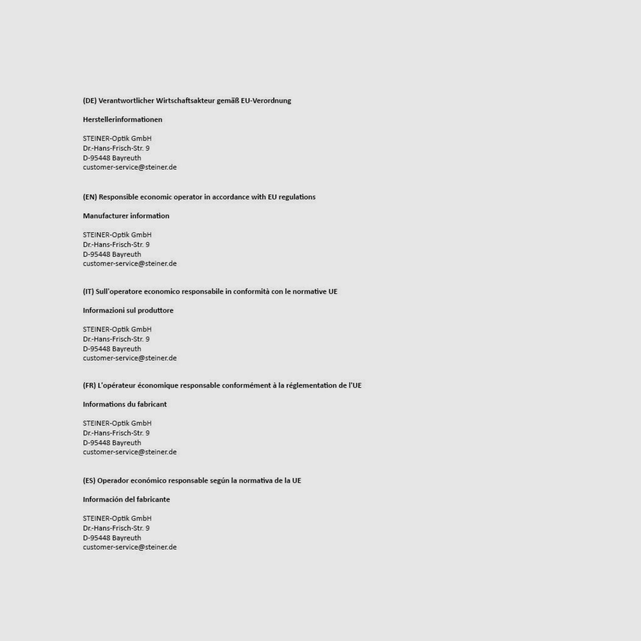 Steiner 202287810 Ranger 8 1,6-12,8X42 30MM Absehen LA-4A RETICLE
