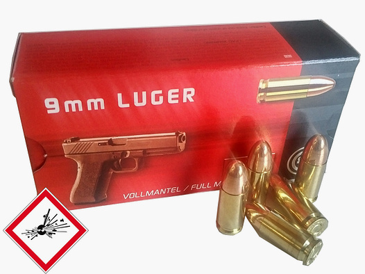 Geco Pistolenpatrone 9mm Luger VM 124gr