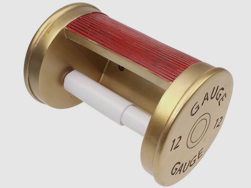 Toilettenpapierhalter Patrone Geschenkidee fĂĽr Waffenfreunde