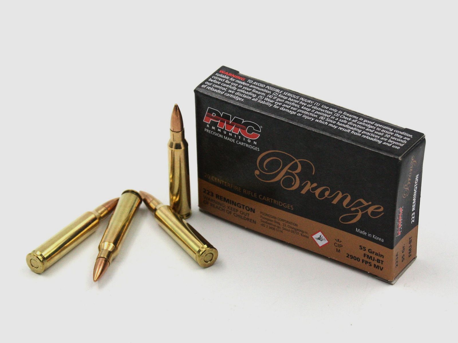 Munition PMC Bronze .223 rem