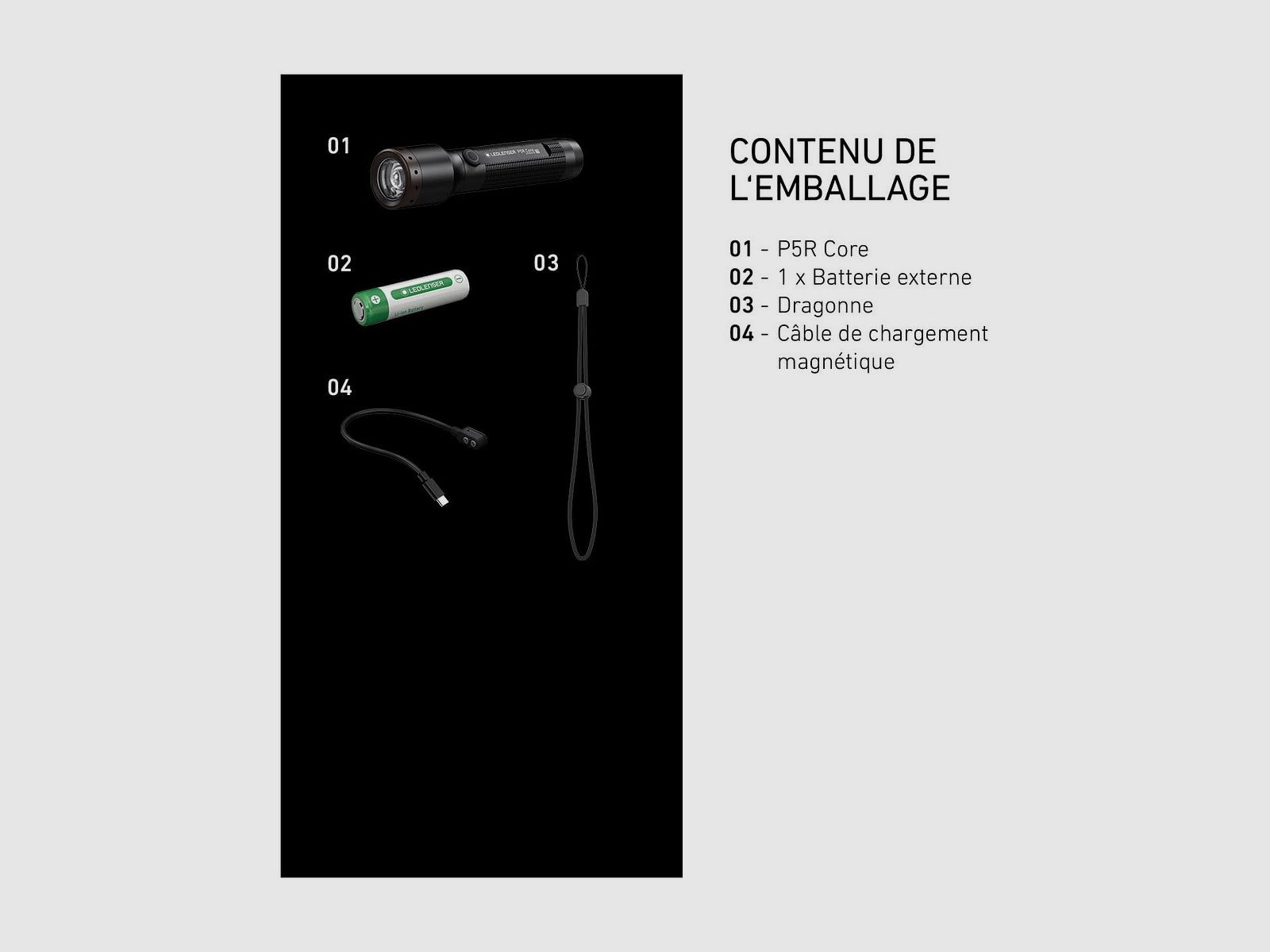 LEDLENSER P5R Core 500 Lumen Lampe, Bild 9 von 9