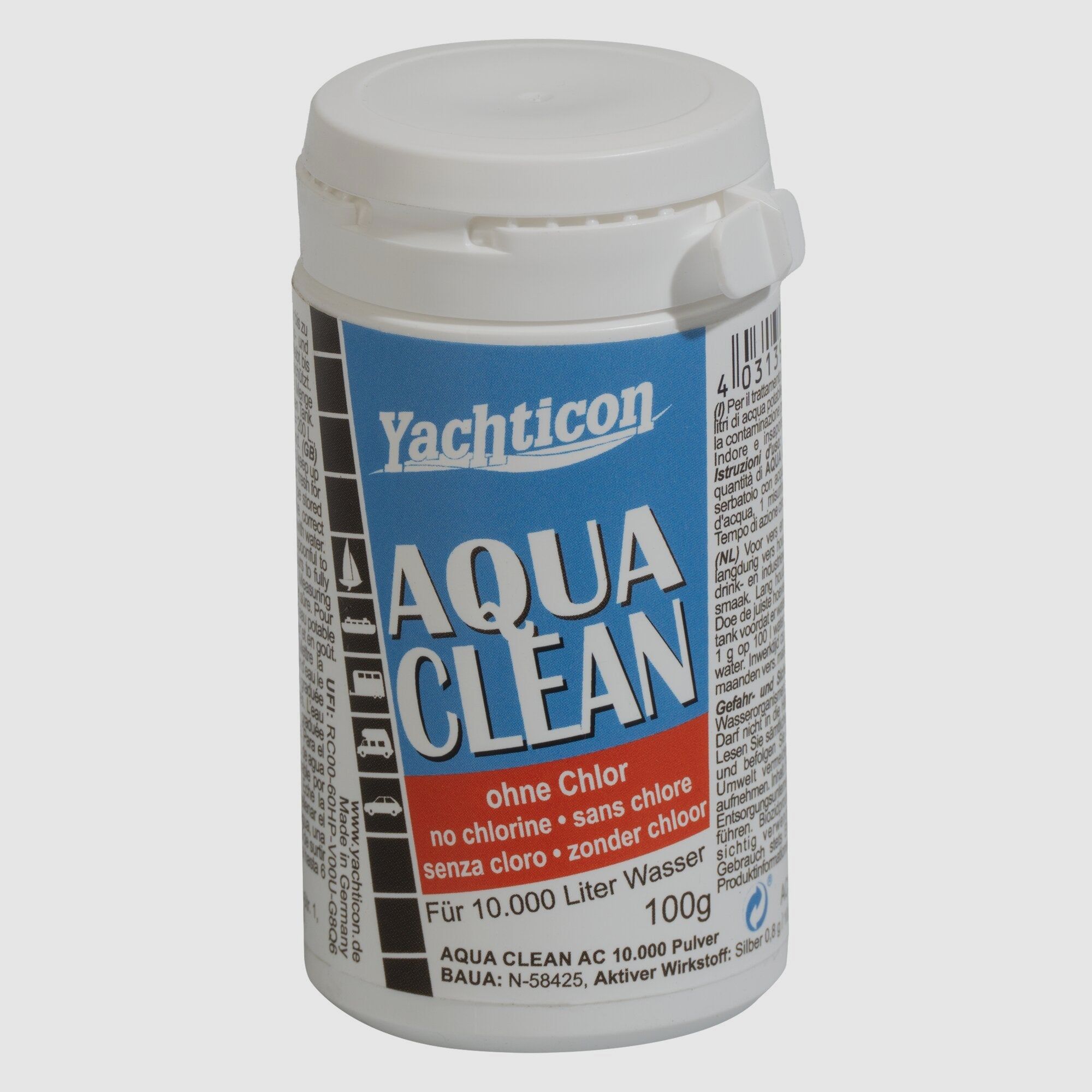 Wasserkonservierung Aqua Clean ohne Chlor Pulver, Bild 1 von 2