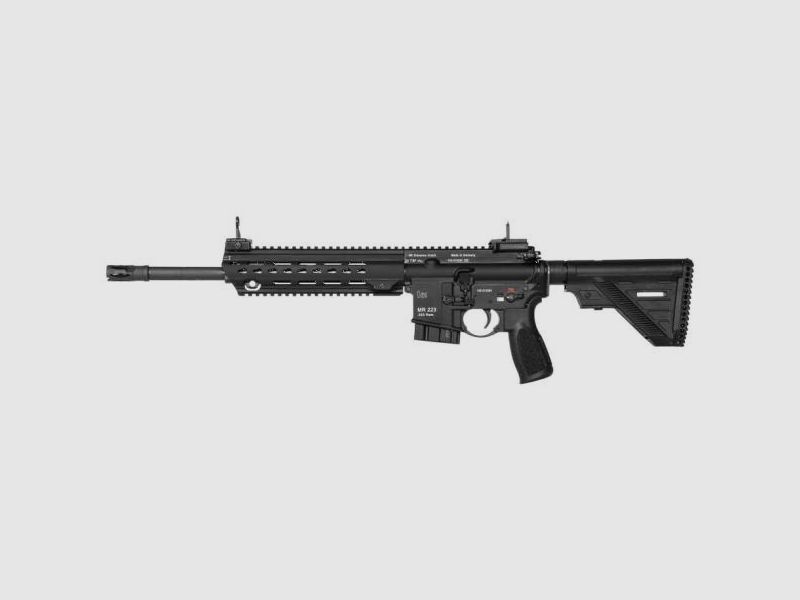 HECKLER & KOCH Fucile Semiautomatico Mod. MR223 A3 -14,5'' .223Rem Slim-Line Nero