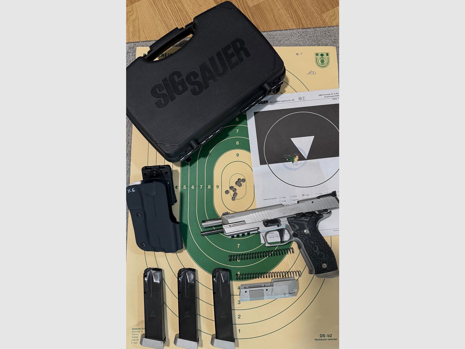 Sig Sauer P226 X-Six Supermatch 9mm fabricación alemana con accesorios