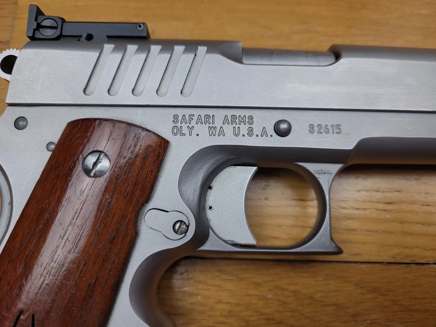 Exzellente Pistole Olympics Arms / Safari – Modell Enforcer – Typ Colt Commander – unter 4 Zoll – Kaliber 45 ACP – TBE, Bild 17 von 17