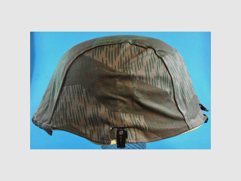 Stahelm-Tarnbezug Wehrmacht Heer Splintertarn mit Hakenbefestigung Repro !!