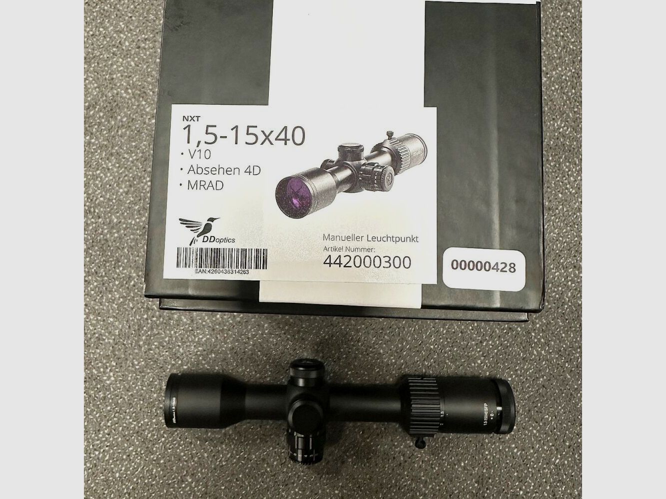 DDOptics NXT V10 1,5-15x40