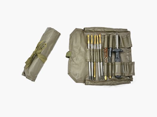 Swiss weapon cleaning set olive used