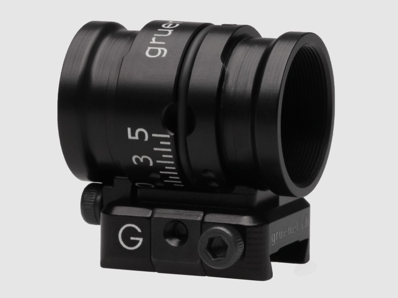 G+E Korntunnel kurz mit Fuss M18, Länge 30mm
