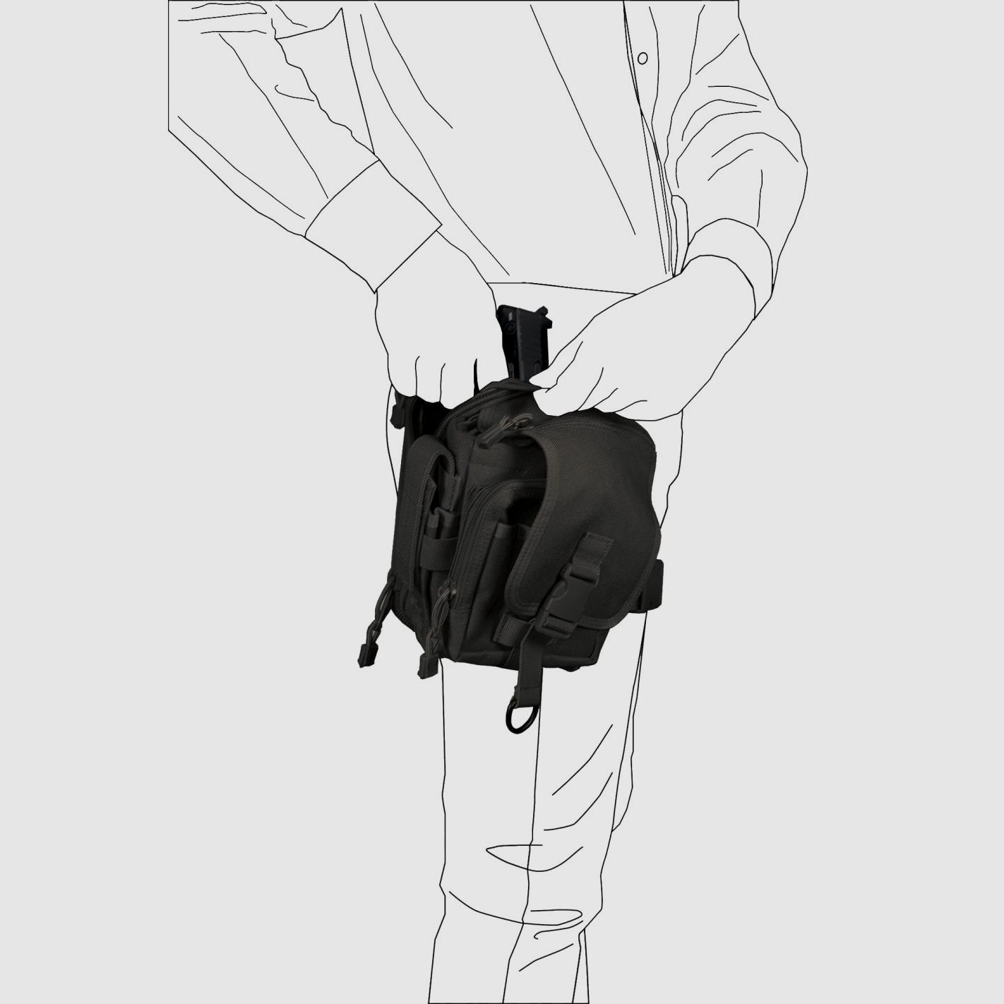 Borsa Vega 2B35 Cargo Bag City Multitasche aus Cordura, Bild 6 von 6