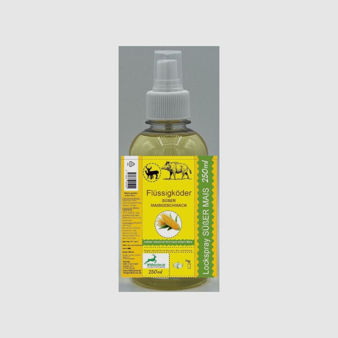 Wildlutscher Köderspray Zuckermais Sirup/Duft 250 ml