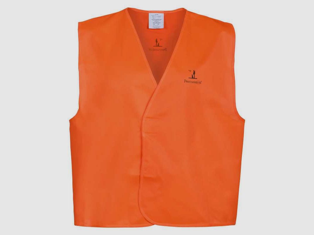 Gilet de chasse orange Percussion, image 1 sur 2