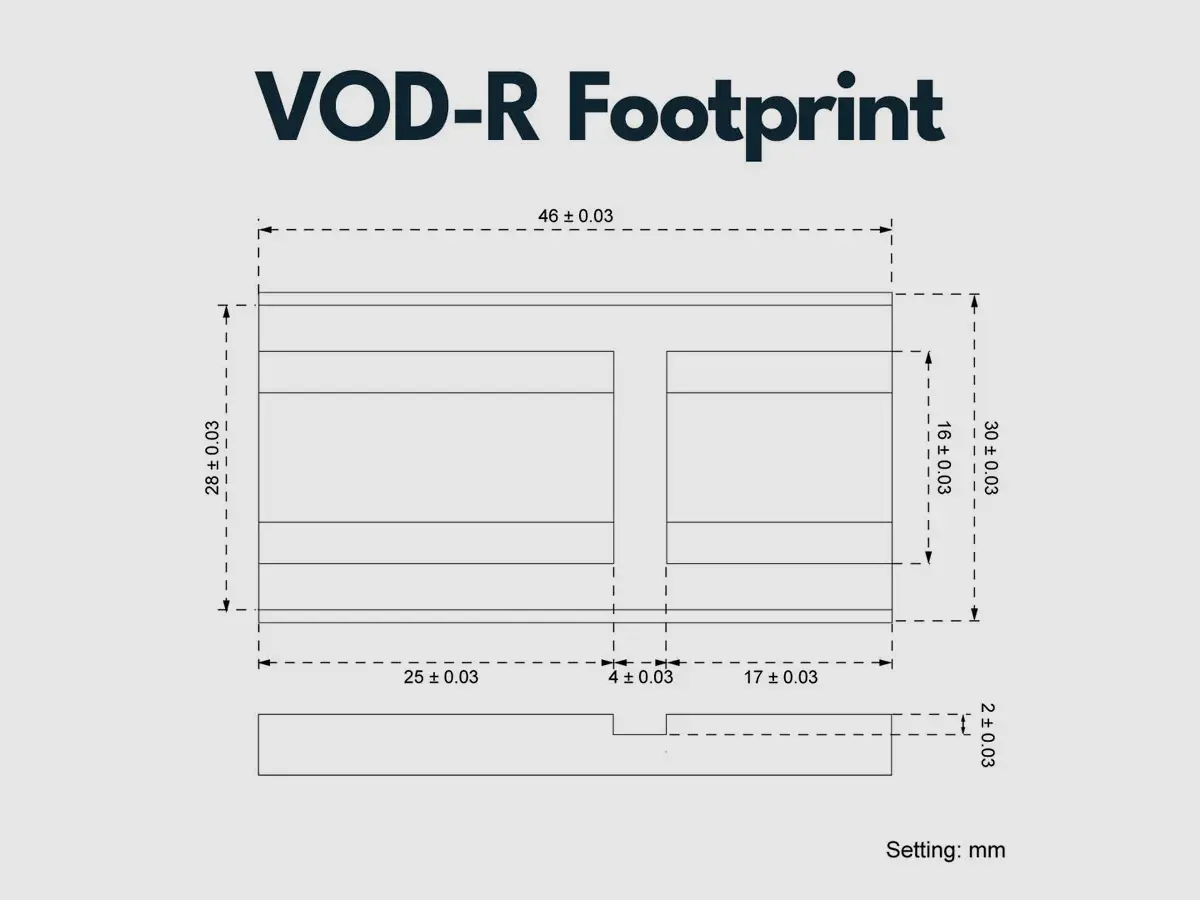 Vector Optics SCFRM-15 VOD Riser Mount – 19 mm for Picatinny/Weaver, image 2 of 5