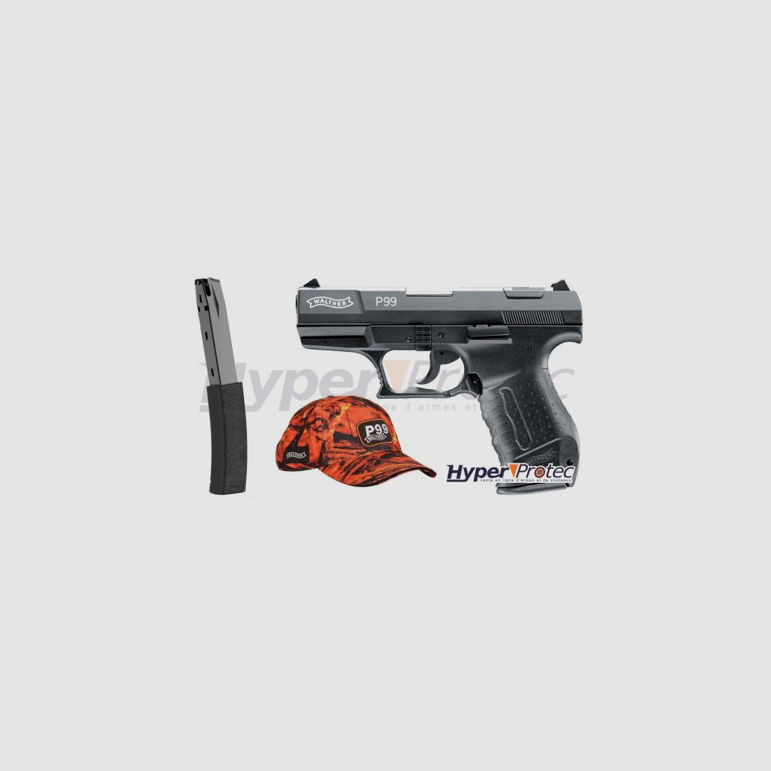 Pack Walther P99 + Magazin 33 Schuss + Kappe, Bild 1 von 2