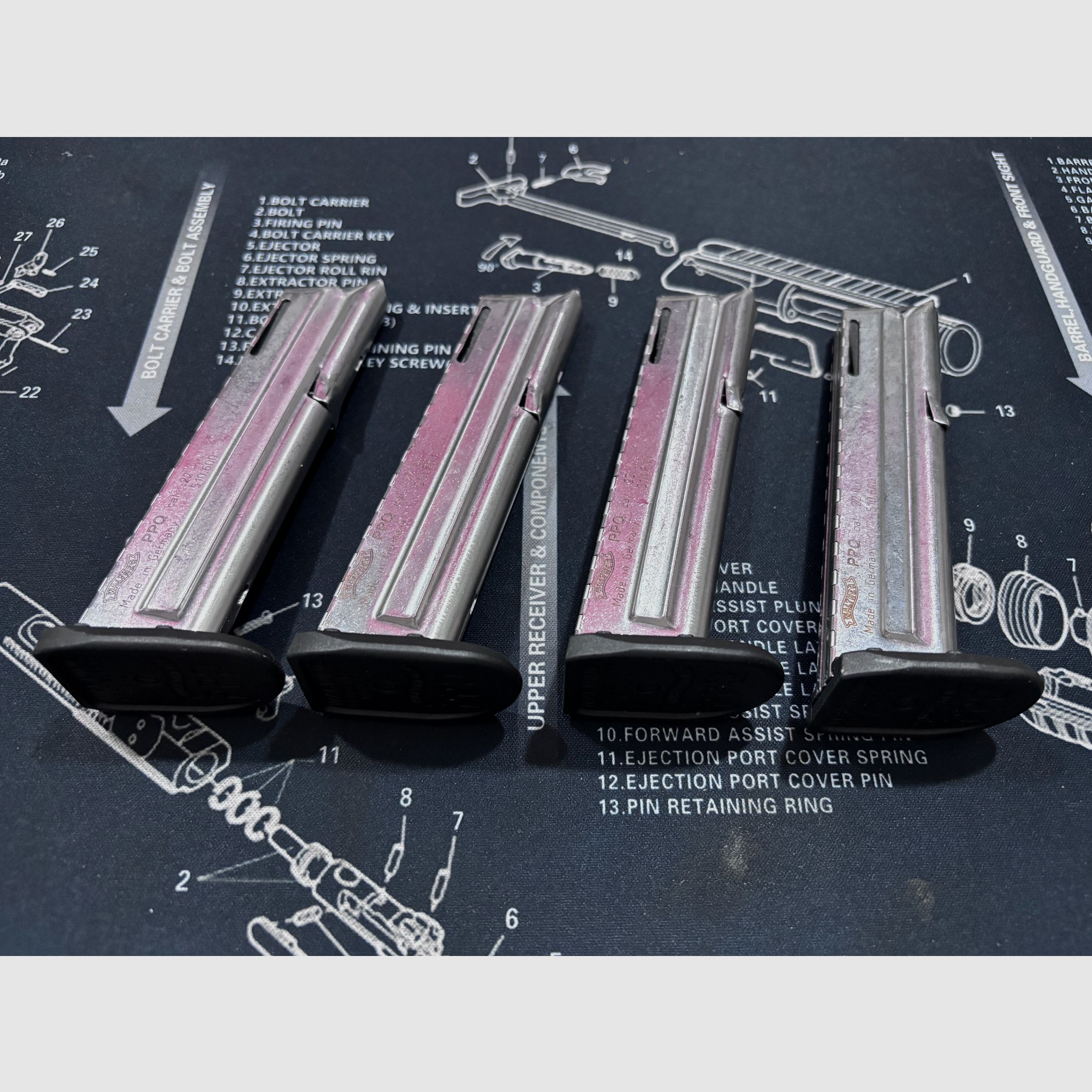 4 x Walther PPQ .22 lr. Magazine