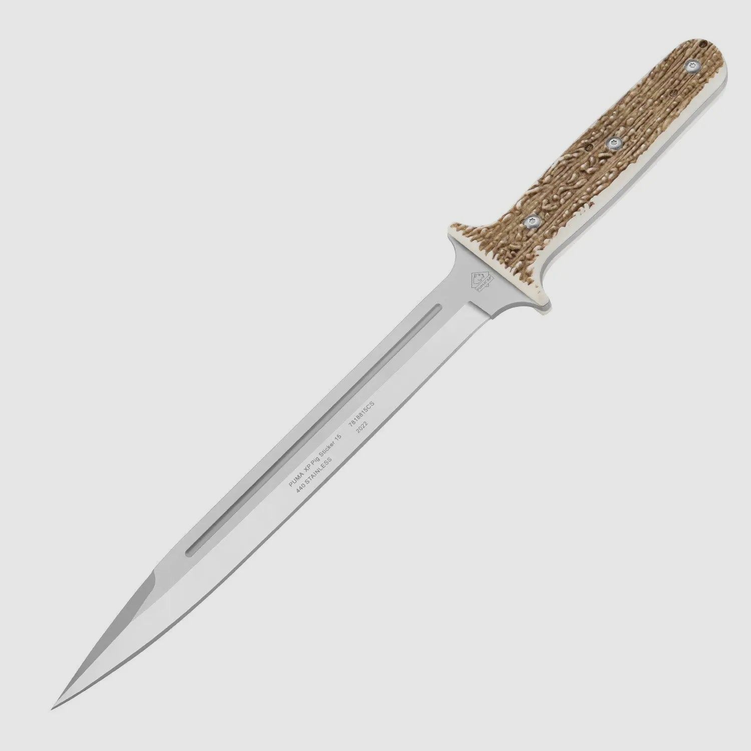 PUMA XP pig sticker 15, catching knife, POM Commando Stag