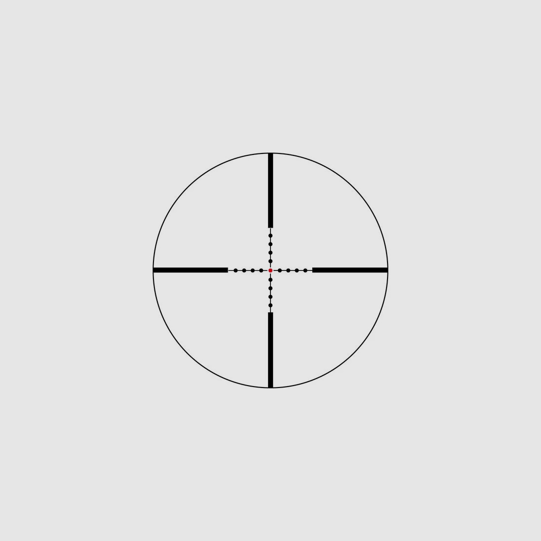 Drive hunting scope/ riflescope/ LPVO Falke 1-6x24, with illuminated reticle, MIL-Dot, including quick-release mount
