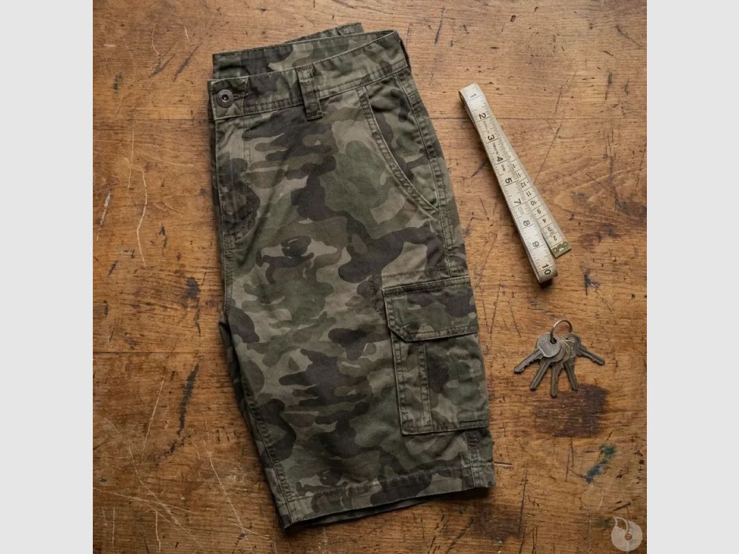 Kurze Cargo-Hose Camo 4 Taschen - Militärischer Outdoor-Stil, Bild 6 von 13
