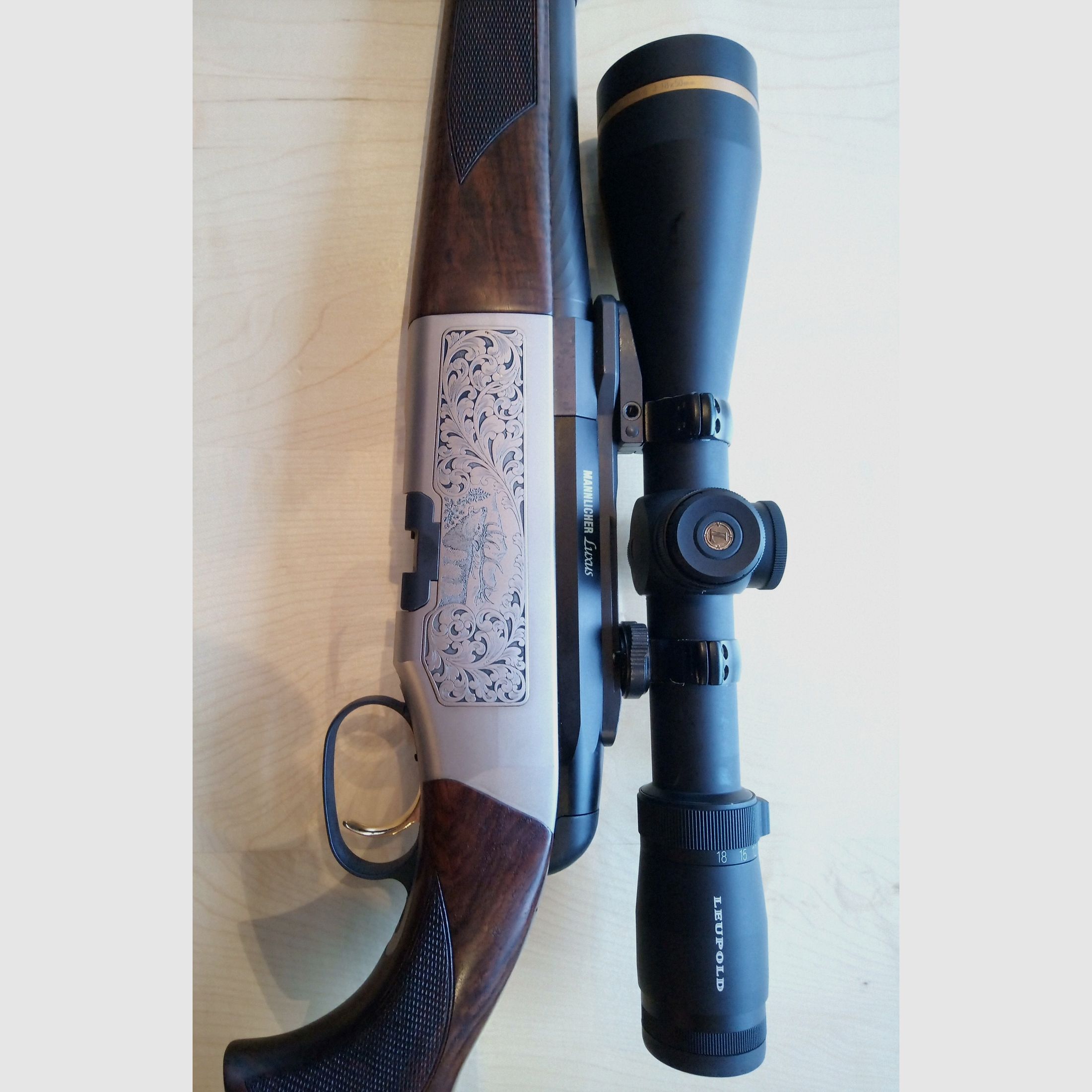 Steyr Mannlicher Luxus .270 WSM mit Leupolt VX-6  3-18x50/ Leutabs. Duplex. Mündungsgewinde