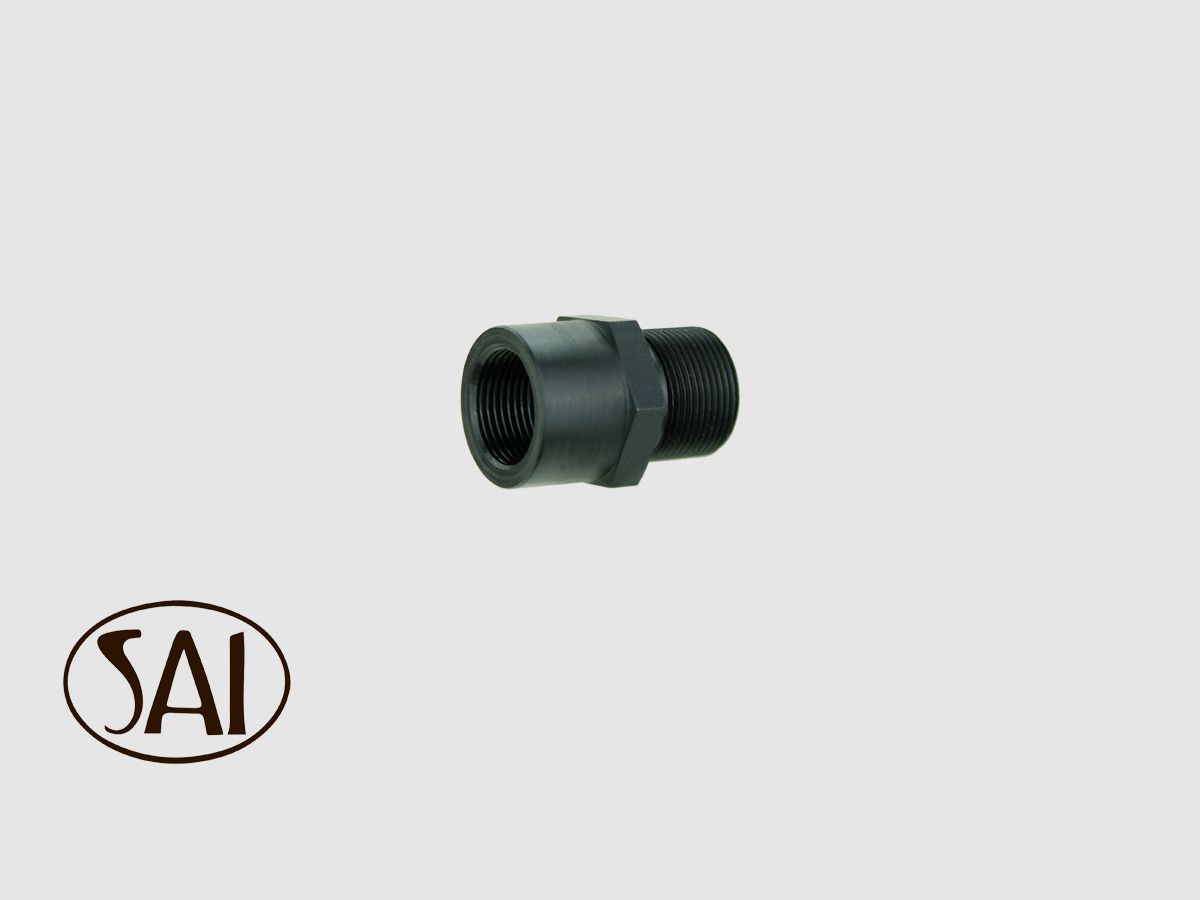 SAI Universal Suppressor Adaptor 5/8-24 UNEF to M18X1