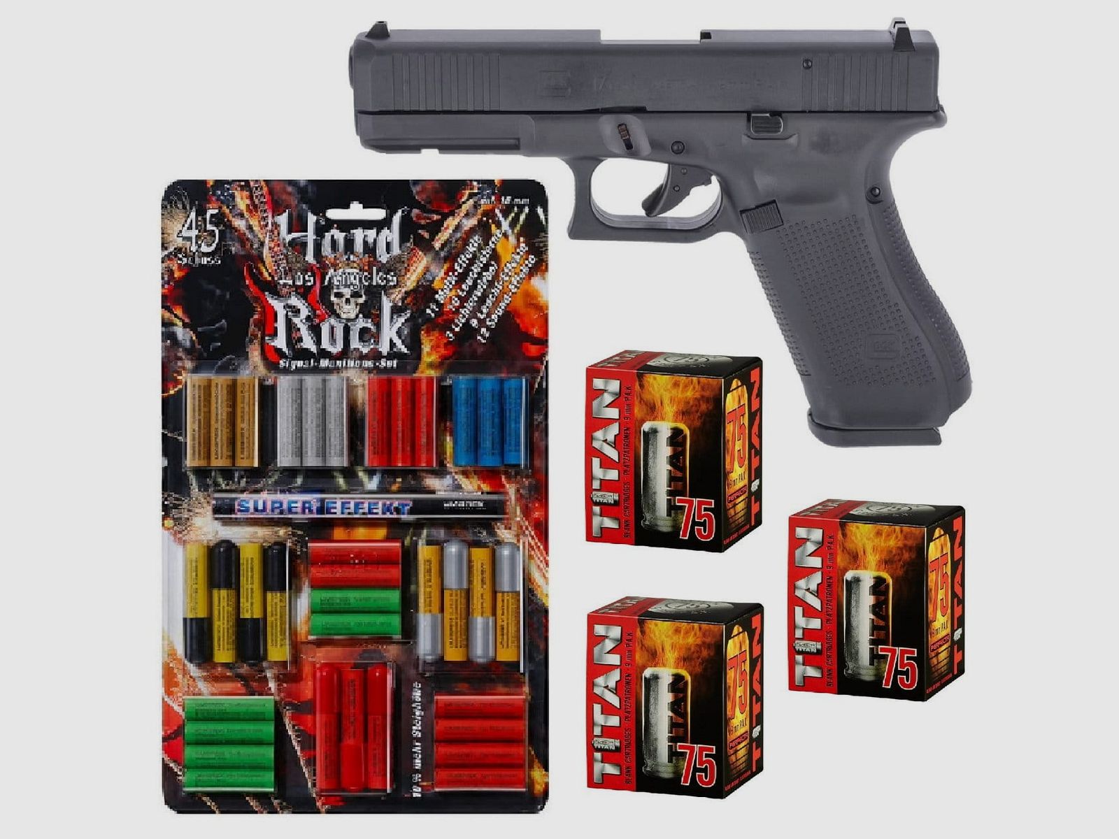 Set di fuochi d'artificio Glock 17 Gen 5 Pistola a salve