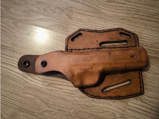 Leather belt holster Handmade