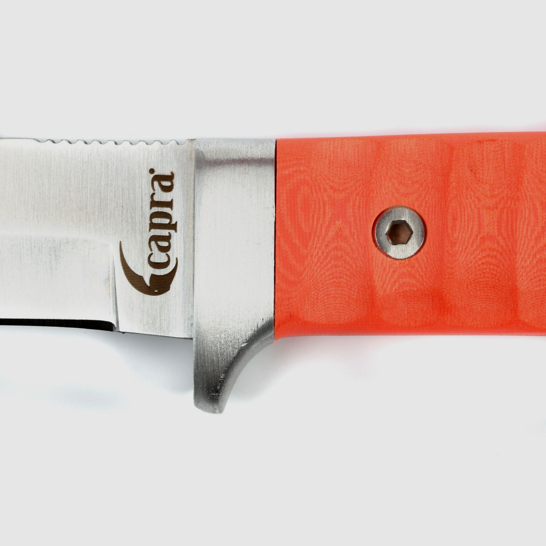 capra Jagdmesser "DOM" Micarta Griffschale orange, Bild 10 von 14