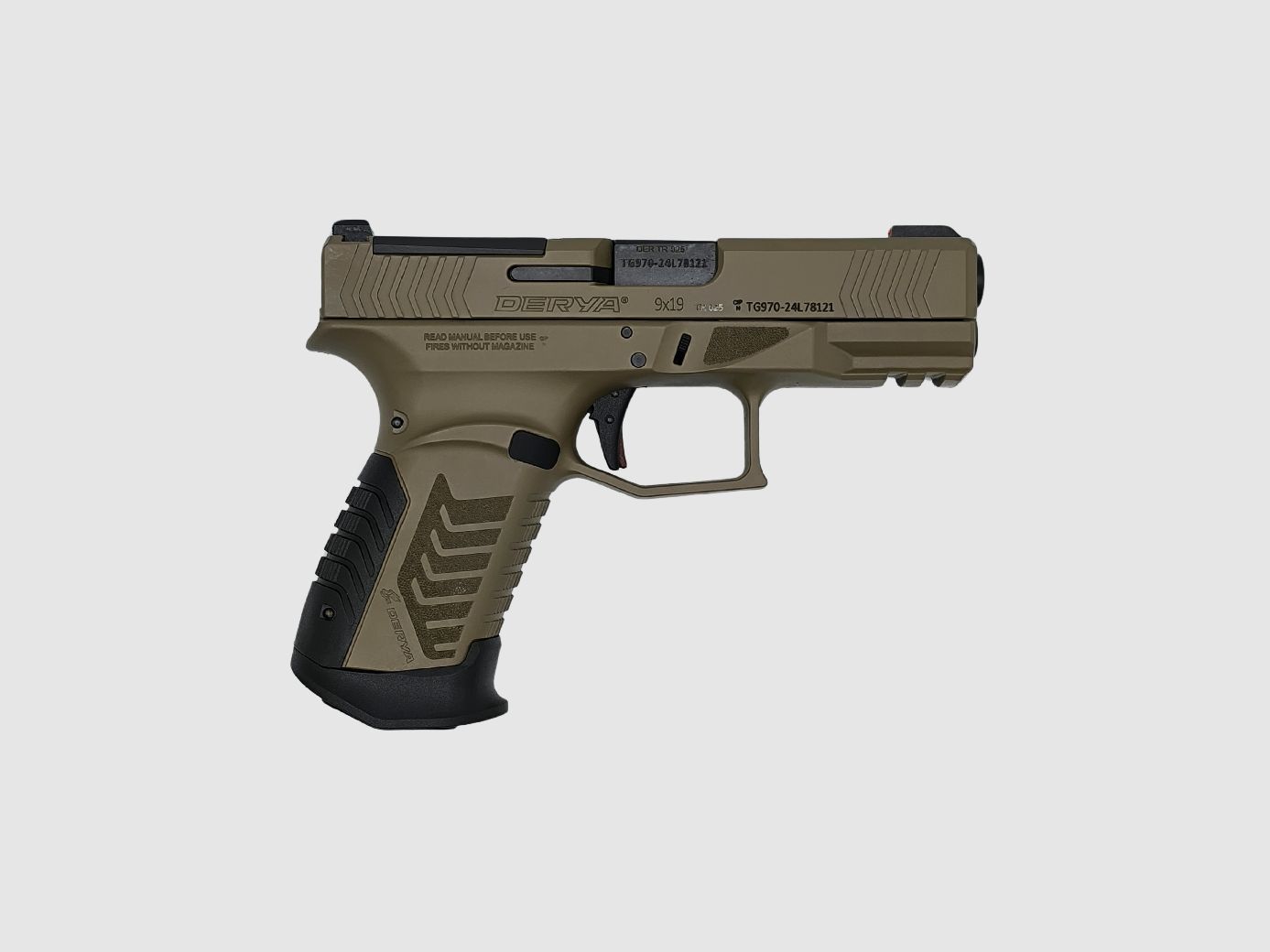 PISTOLE DERYA DY9 KAL. 9X19 FDE OPTIK BEREIT 15 SCHUSS