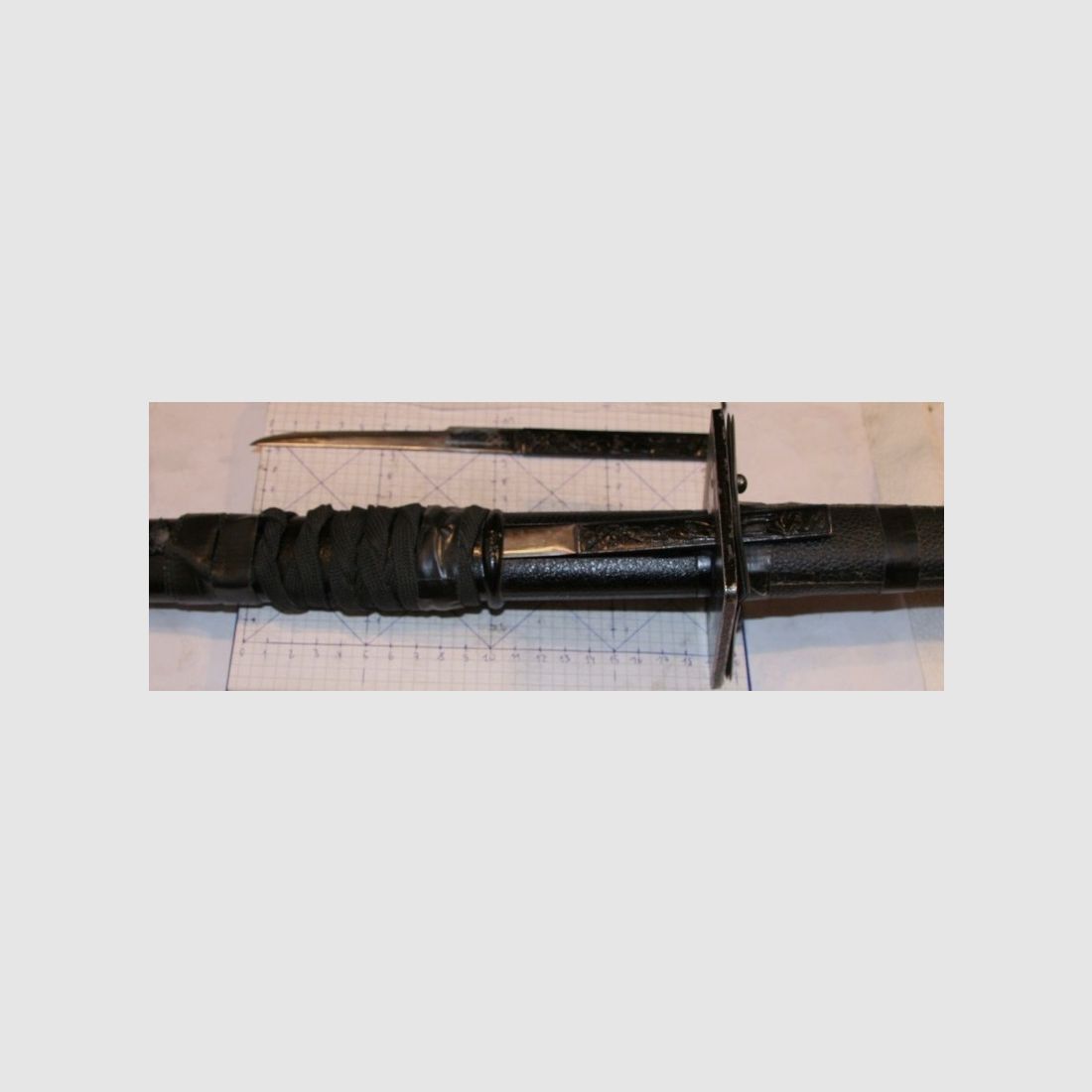 Ninjaschwert mit Beimesser und Spitze