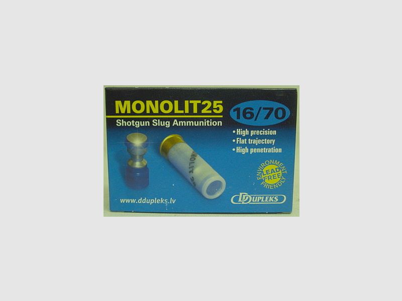Monolit 25 16/70 Slug - bleifrei, 32g/495gr (a5)
