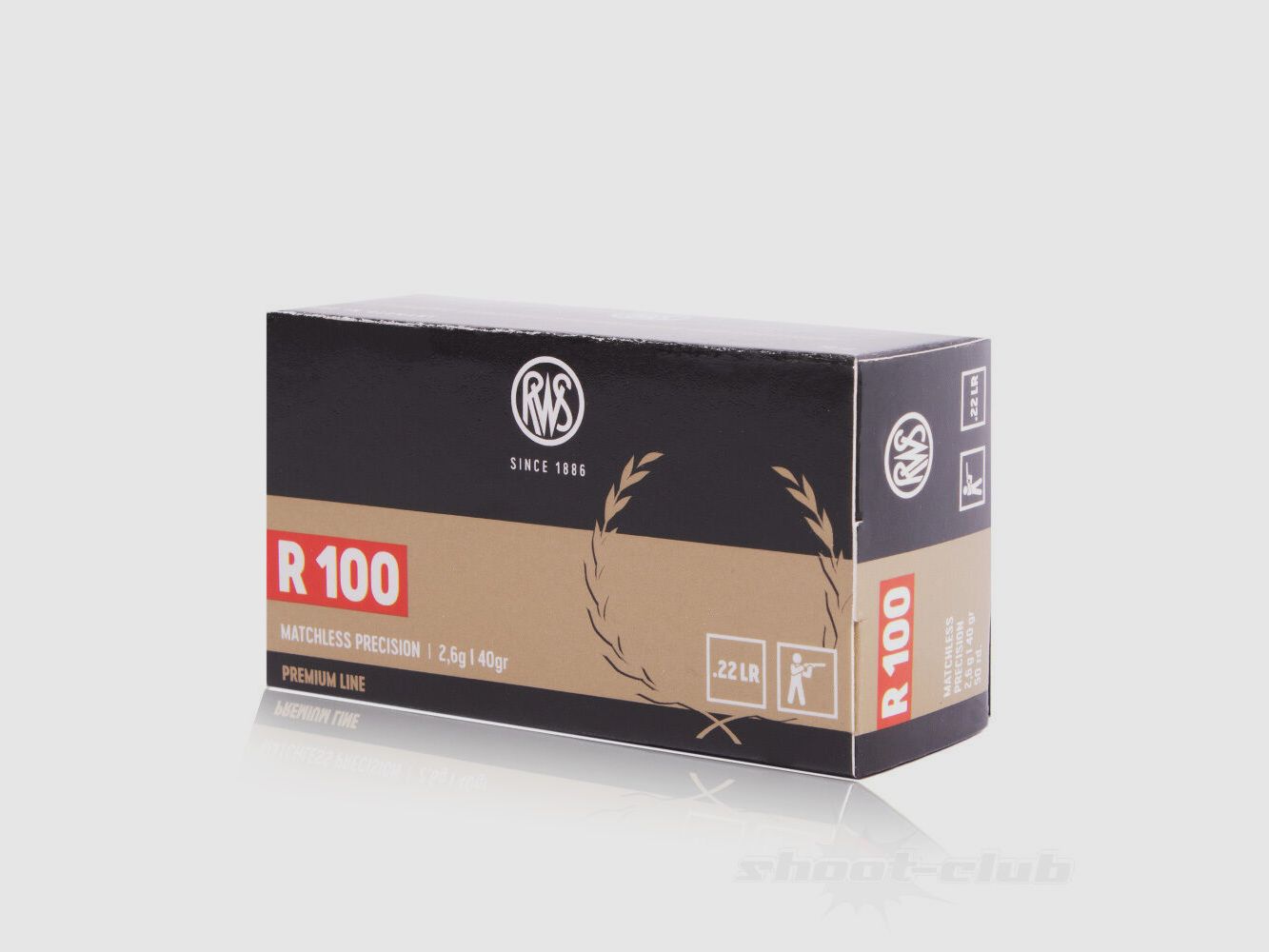 RWS R100 LRN 40grs 50pcs .22lr, image 1 sur 4