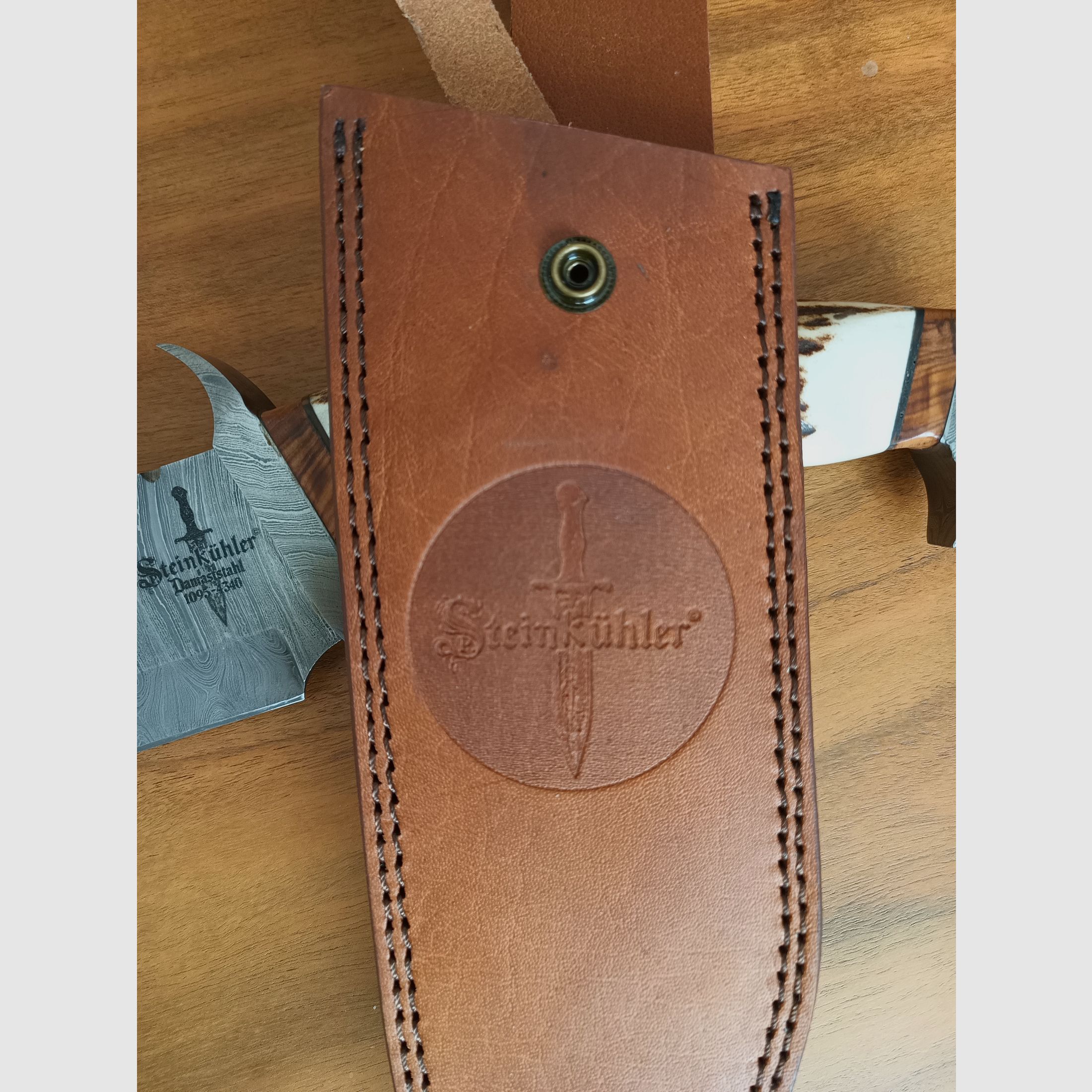 Damascus Hunting Bowie Knife – Limited Edition (Only 3 Pieces) New!