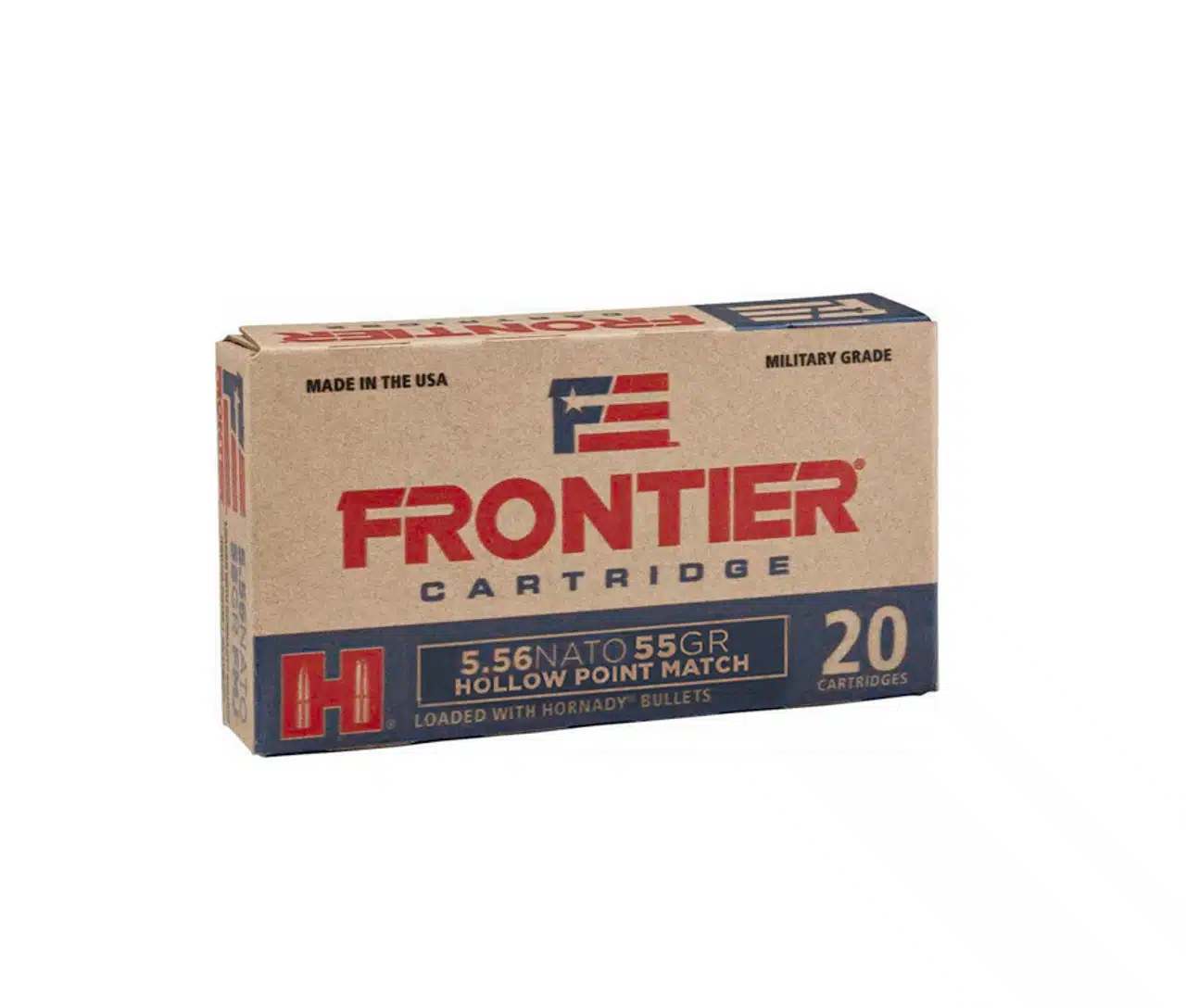 5.56×45 Nato Hornady Frontier HP Match 55grs. 20 Stk.