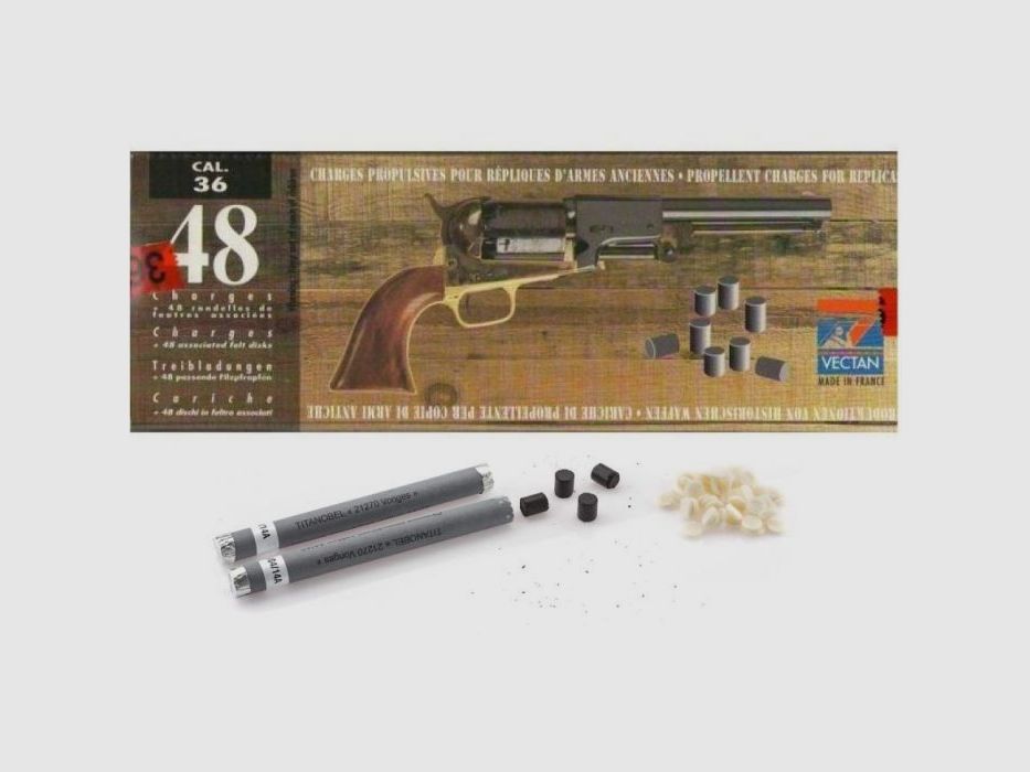 Schwarzpulverladungen Vectan Kal. 36, Bild 3 von 10