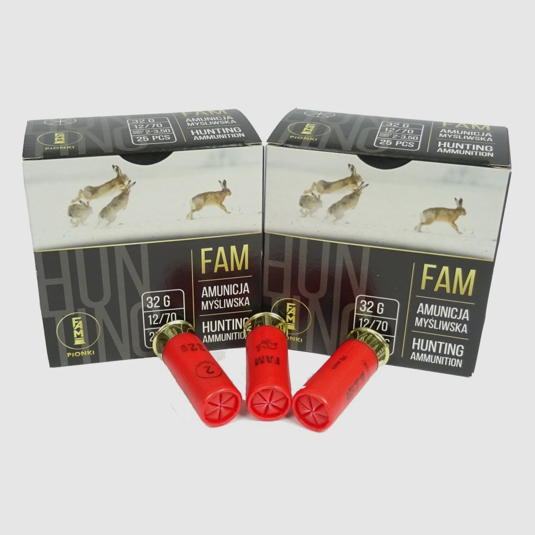 Munitions de chasse cal. 12/70 GW 2-3,50 mm 32 g Fam